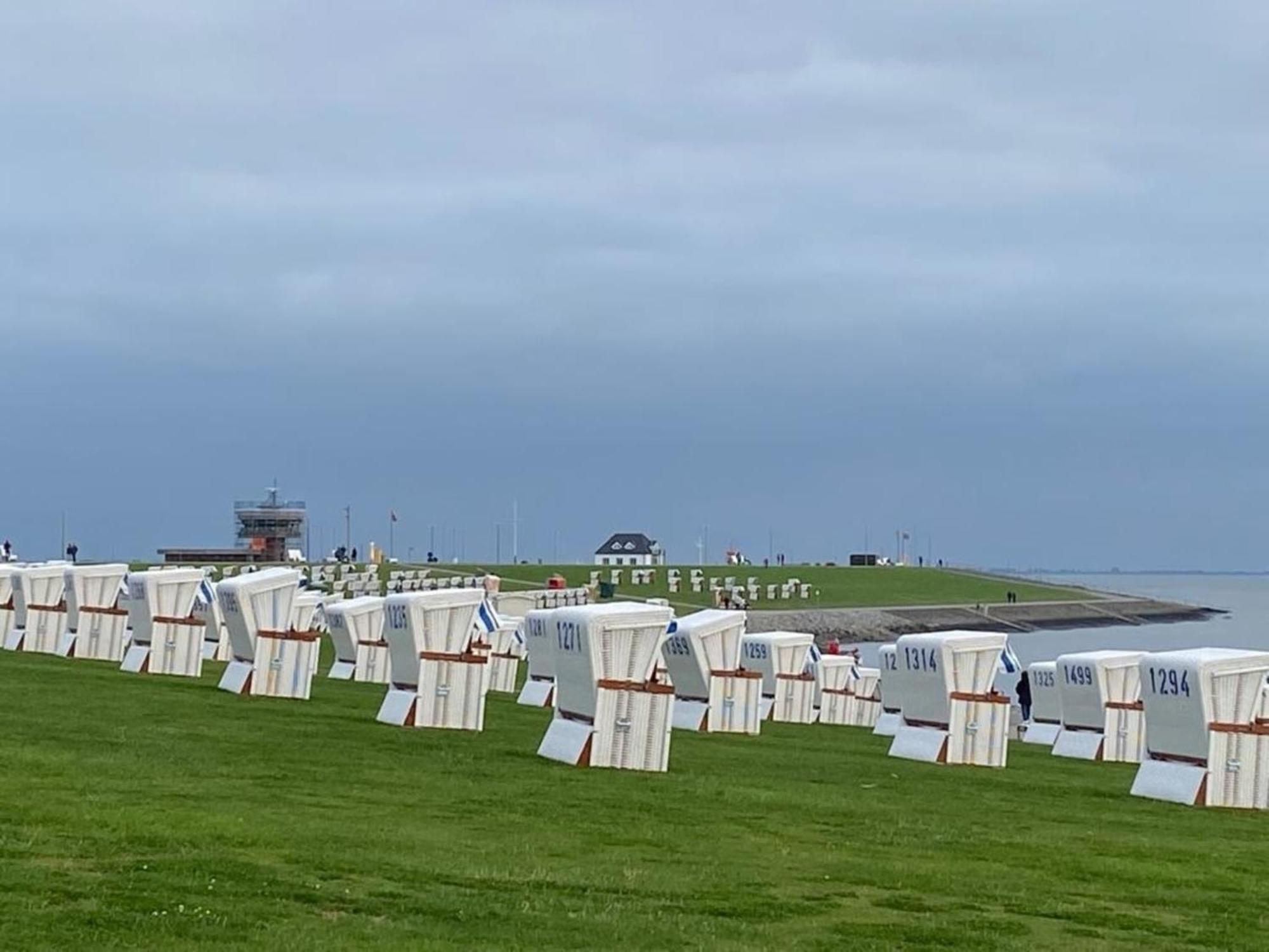 Strandkorb Buesum Exklusiv,Hafennaehe ภายนอก รูปภาพ